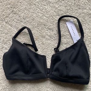 NWT Topshop Black Bikini Top (US2)